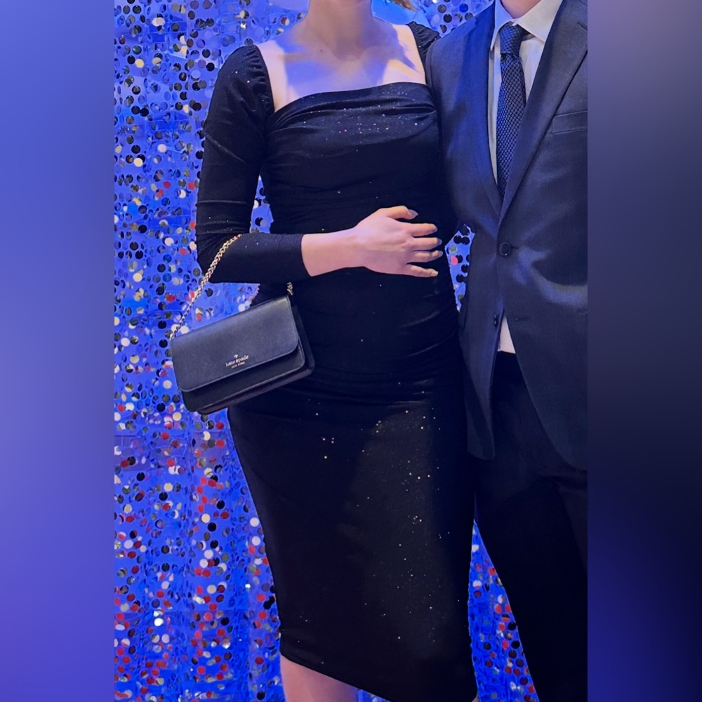 Windsor Black Long Sleeve Dress